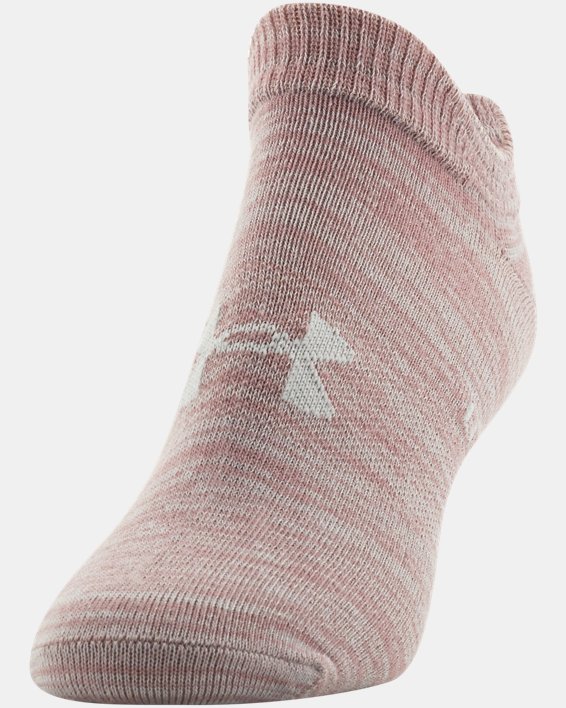 Women's UA Essential No Show – 6-Pack Socks, Pink, pdpMainDesktop image number 5